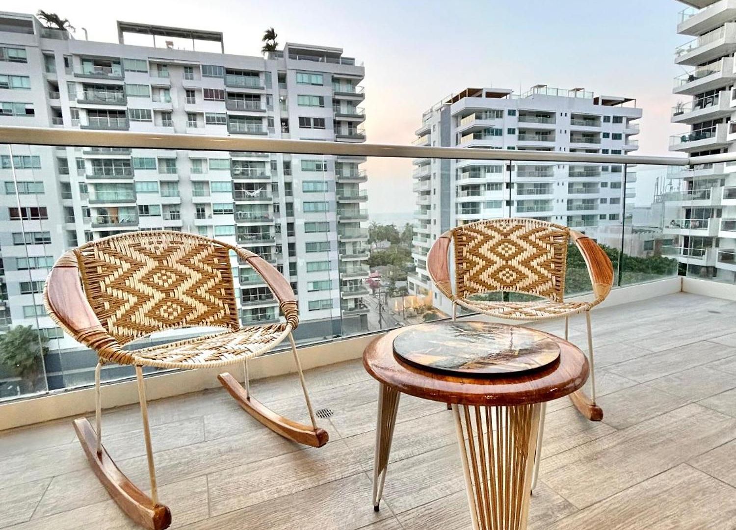 Caribbean Luxury 2br 2bth Gem With Sea Views, Hot Water And Private Jacuzzi On Balcony Cartagena