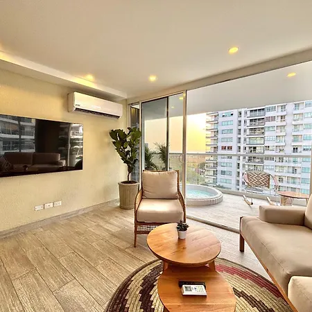 Caribbean Luxury 2br 2bth Gem With Sea Views, Hot Water And Private Jacuzzi On Balcony Apartamento Cartagena