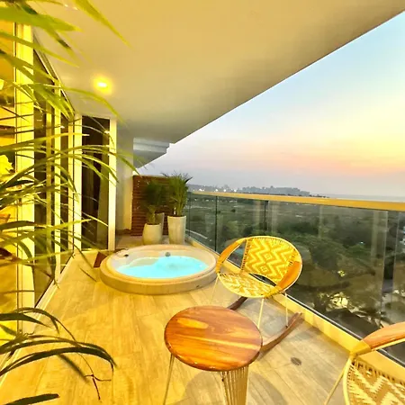 Caribbean Luxury 2br 2bth Gem With Sea Views, Hot Water And Private Jacuzzi On Balcony Apartamento Cartagena
